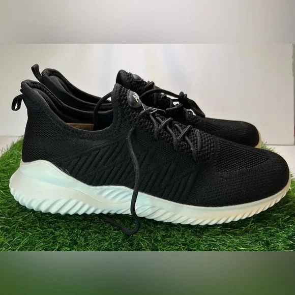 NWT Black AKK Women’s Walking Tennis Shoes-Slip On Memory Foam Lightweight - Picture 2 of 8